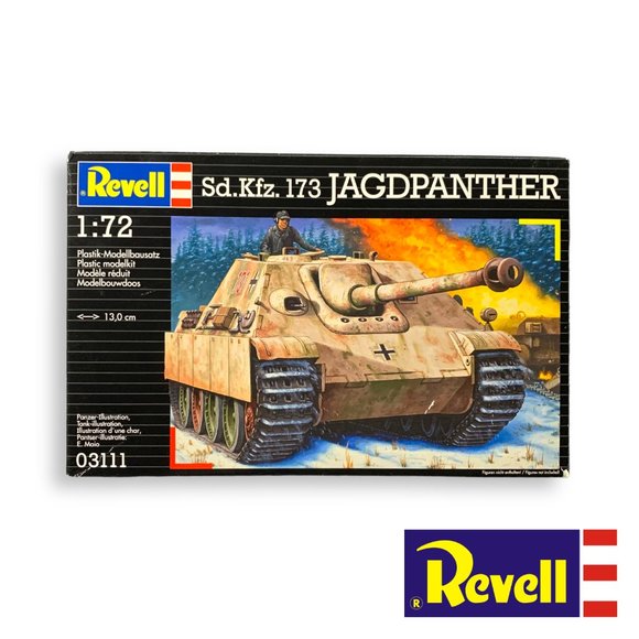 Revell Other - Revell German Sd.Kfz.173 Jagdpanther 1:72 Plastic Model Kit - Open Box #80-3111